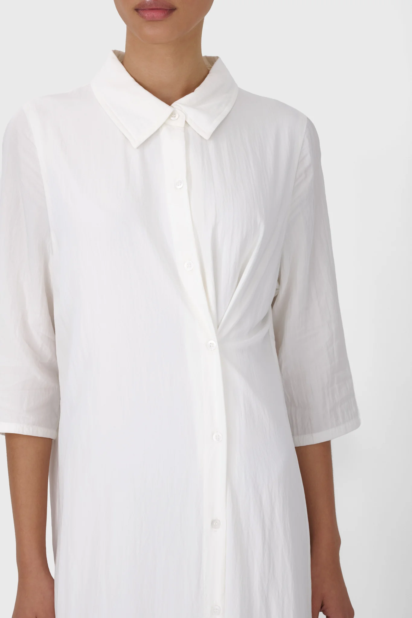 Side Button Shirt Dress - Image 8