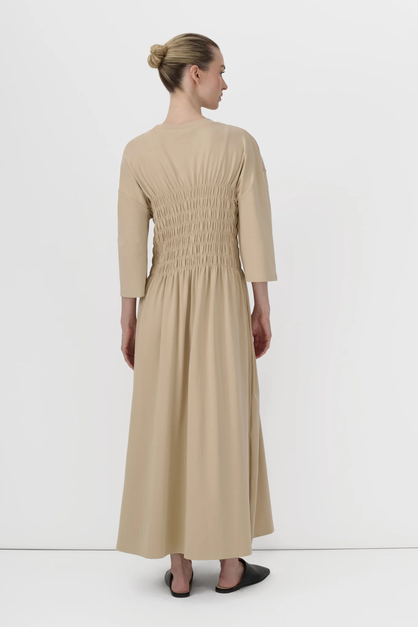 Smocked Jersey Dress - Image 3