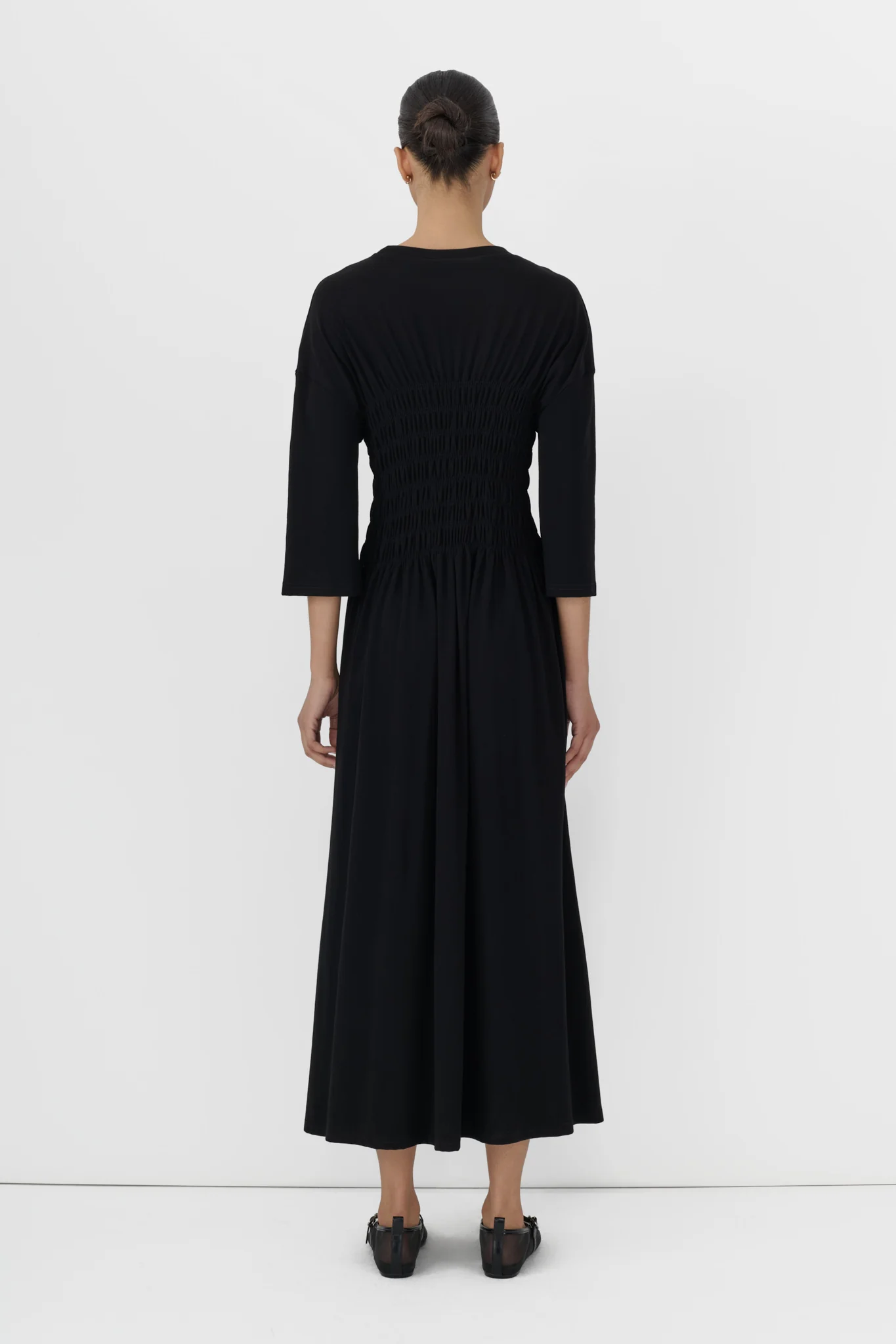 Smocked Jersey Dress - Image 4