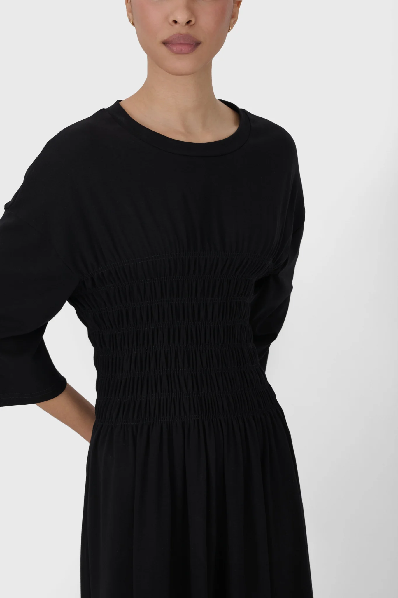 Smocked Jersey Dress - Image 5
