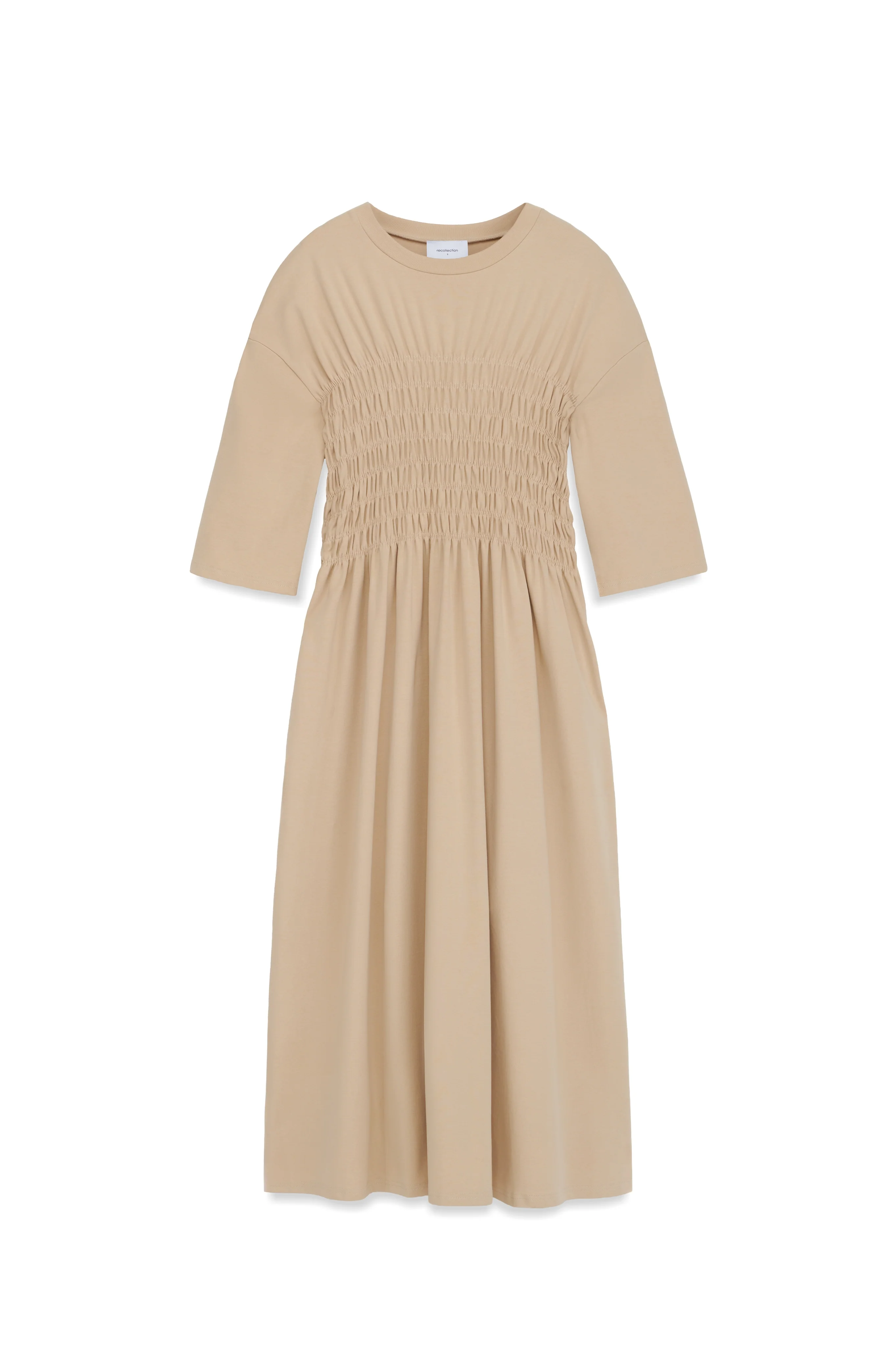 Smocked Jersey Dress - Image 7