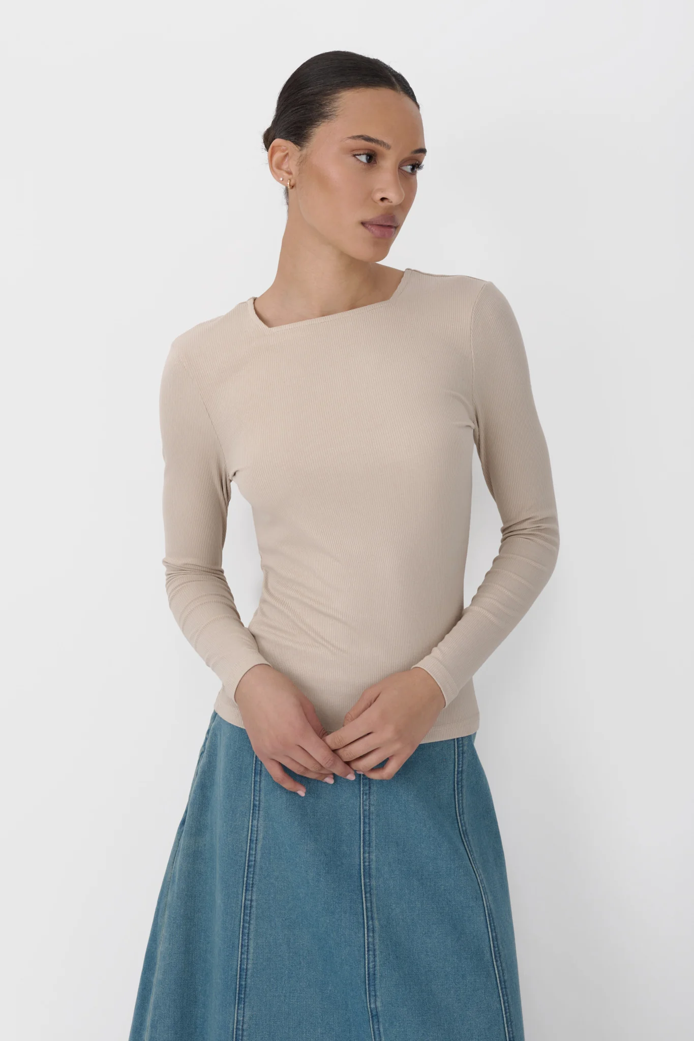 Square Neck Ribbed Top - Image 5