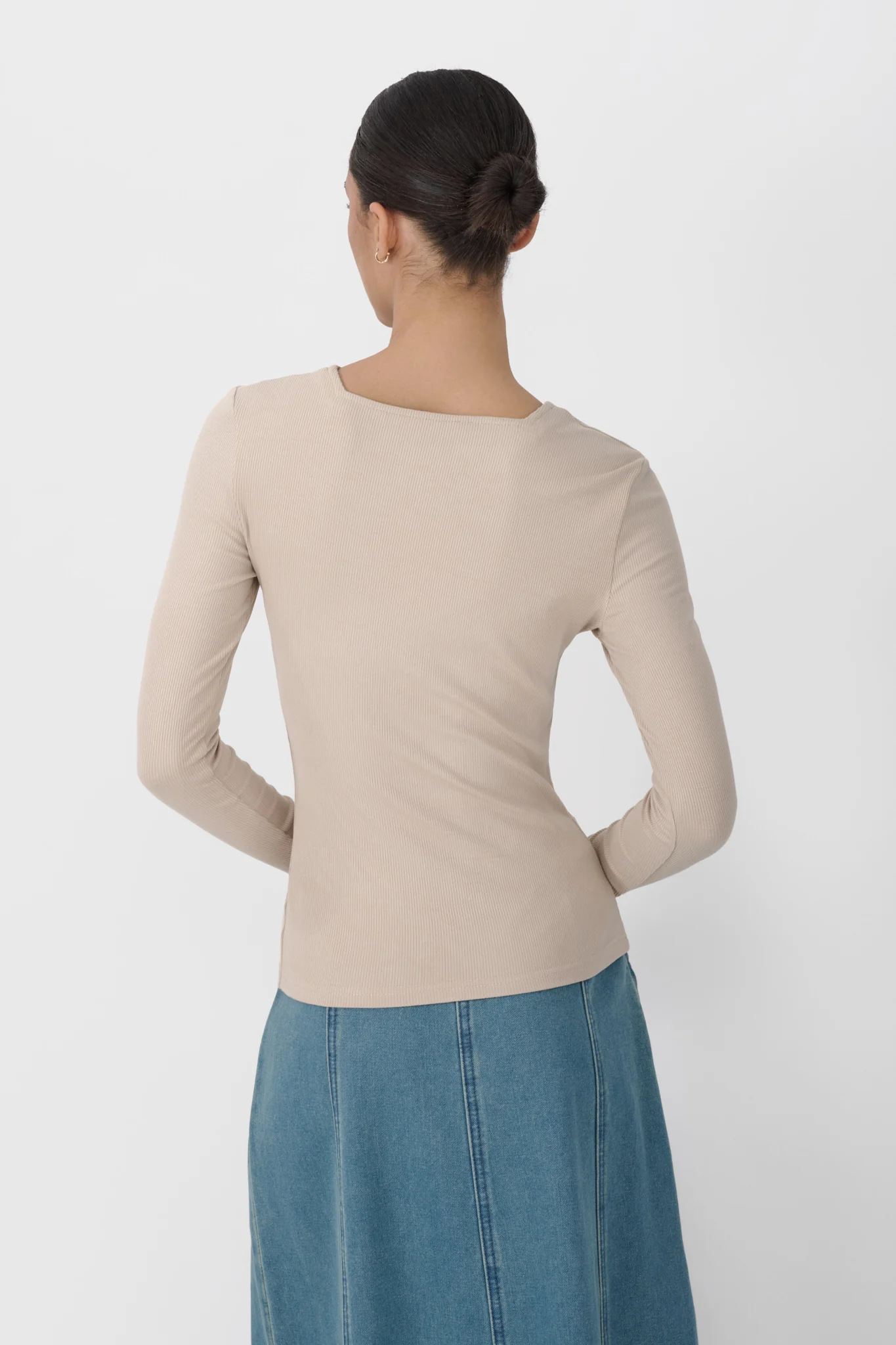 Square Neck Ribbed Top - Image 7