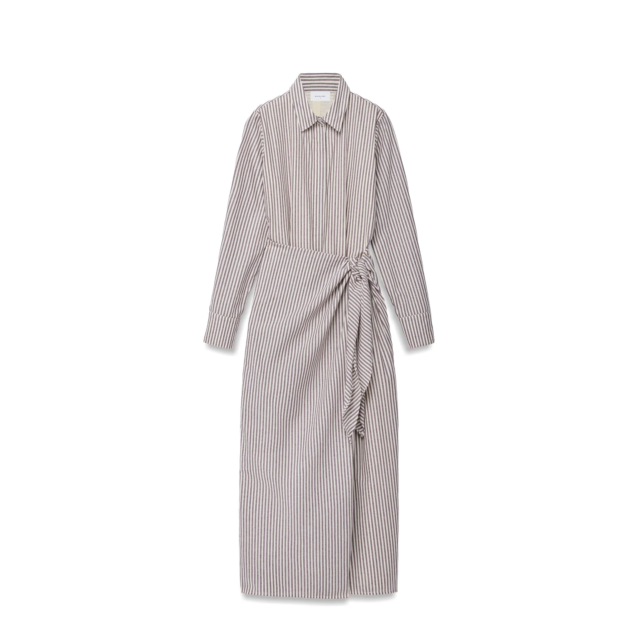 Striped Wrap Dress - Image 2
