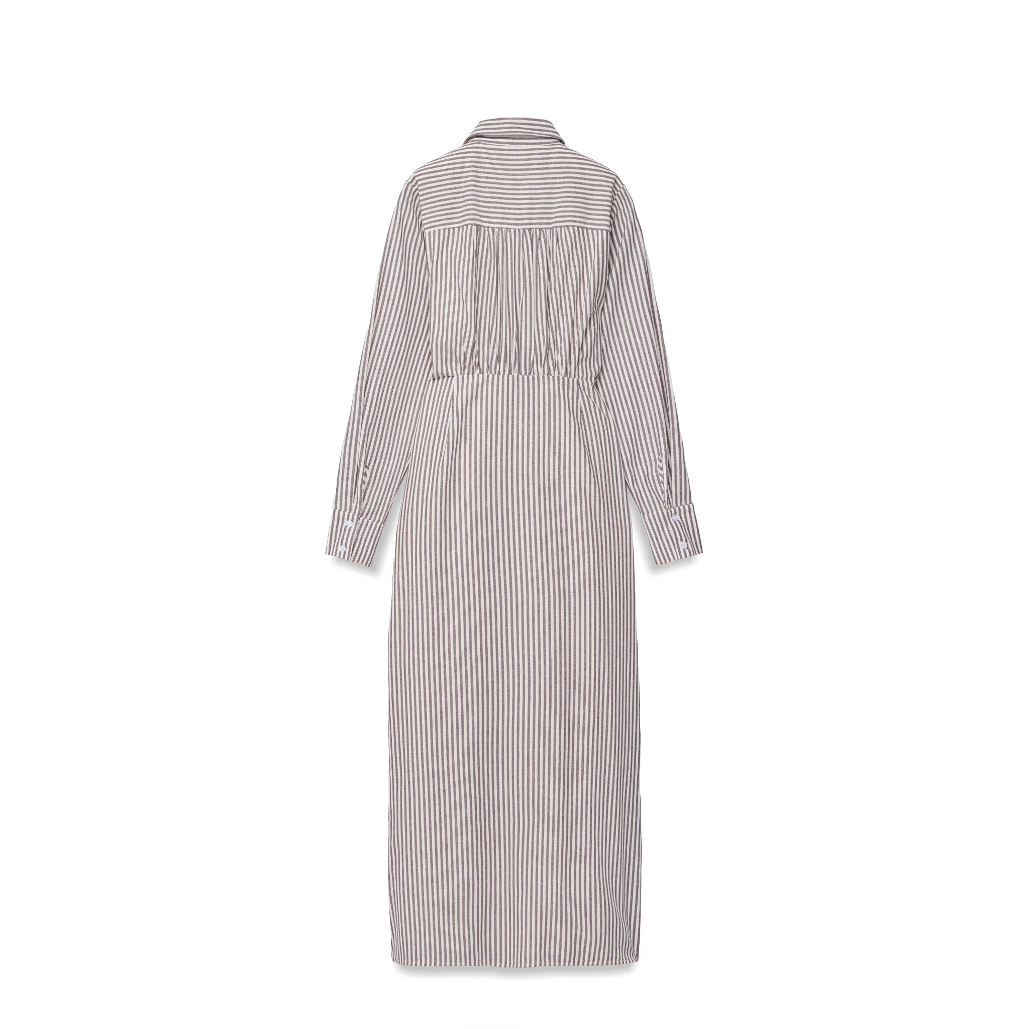 Striped Wrap Dress - Image 3