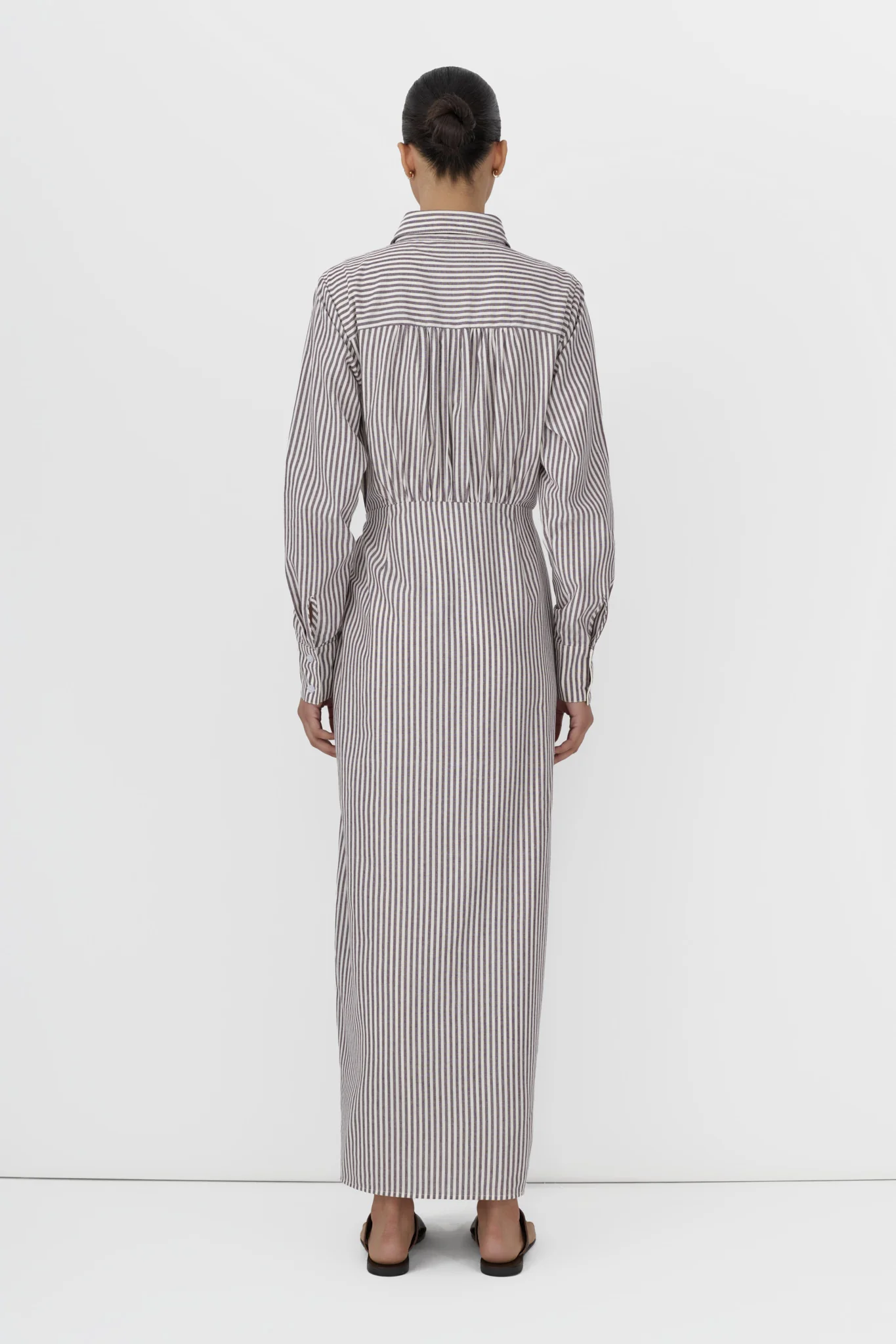 Striped Wrap Dress - Image 7