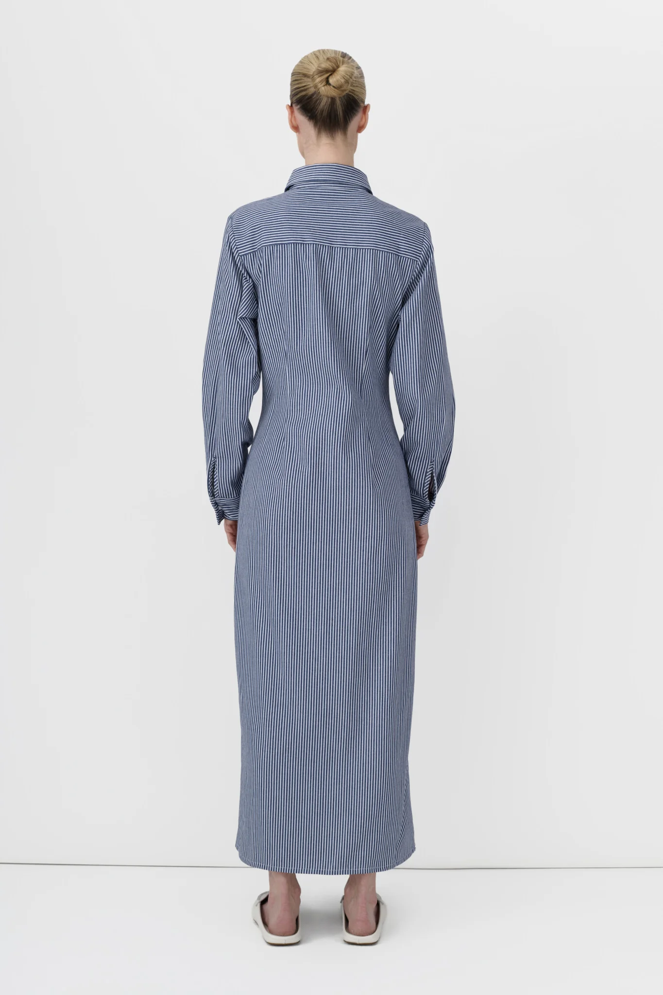Waisted Stripe Dress - Image 4
